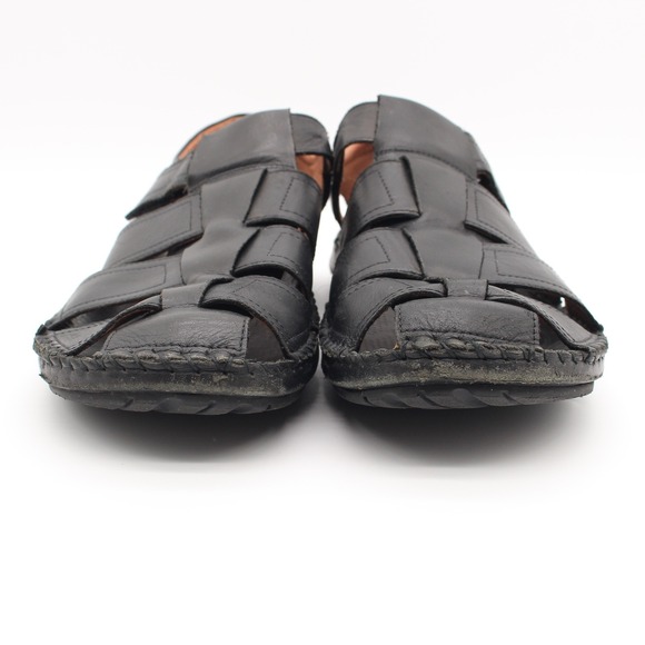 Pikolinos Tarifa Fisherman Sandals Mens Size 45 (US 11-11.5) Black Leather main image 5